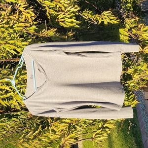 So Gray Thermal Henley Shirt Long Sleeve Womens Large